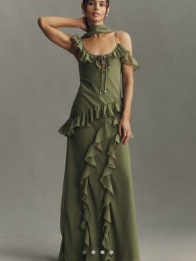 BHLDN | Dresses | Bhldn Jemma Scoopneck Corset Fit Flare Maxi Dress |  Poshmark